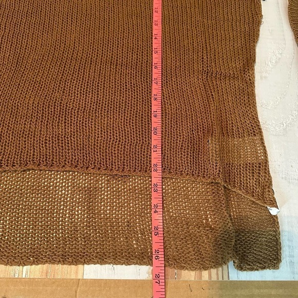 One Teaspoon Luxe Wide French Knit Top Tan Size Medium - Picture 7 of 8